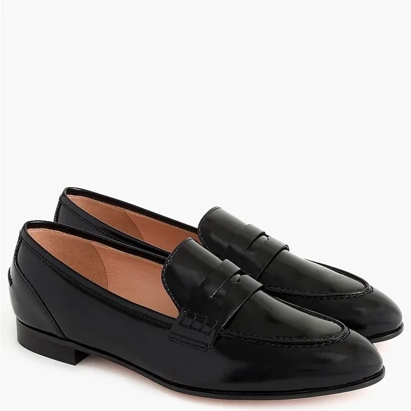 JCrew Academy Black Patent Leather Loafers - Picture 4 of 5